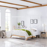 Traditional Iron Canopy Queen Bed Frame - NH003803