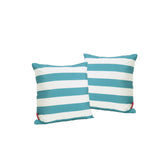 Mesa Indoor Striped Water Resistant Square Throw Pillow - NH558203