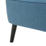 Mid-Century Modern Button-Tufted High-Back Upholstered Accent Chair - NH805992