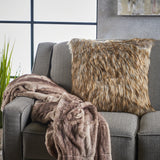 Faux Fur Pillows and Throw Blanket Combo (Set of 3) - NH821303