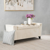 Armed Storage Ottoman Bench - NH942992