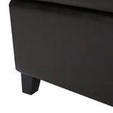 Rectangle Leather Storage Ottoman Bench - NH961003