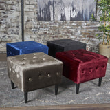 Tufted New Velvet Ottoman - NH791203