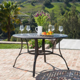 Outdoor Bronze Cast Aluminum Circular Dining Table (ONLY) - NH672003