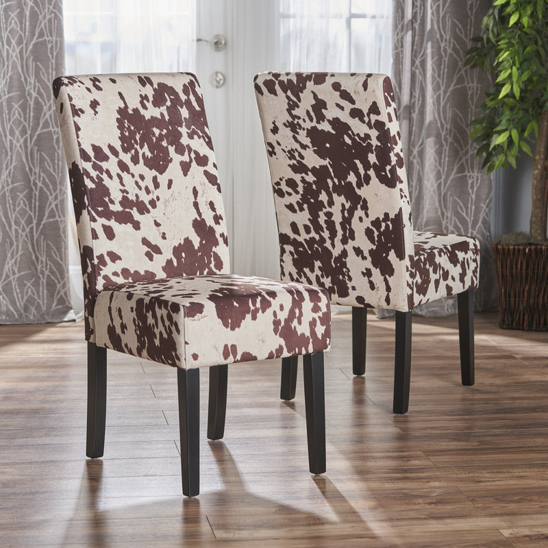 Milk Cow New Velvet Dining Chair (Set of 2) - NH838103