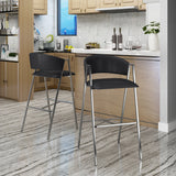 Modern Leather 28.25 Inch Barstool (Set of 2) - NH995303