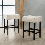 Coventry 26-Inch Fabric Backless Counter Stool (Set of 2)