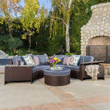 8pc Outdoor Sectional Sofa Set w/ Storage Trunks - NH450992