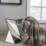 Geometrical Mirrored Side Table - NH982203