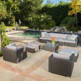 9pc Outdoor Wicker Sectional Sofa Set w/ Cushions - NH254992