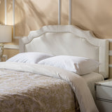 Ivory Fabric Queen/ Full Headboard - NH129892