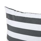 Mesa Indoor Striped Water Resistant Square Throw Pillow - NH558203