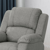 Contemporary Pillow Top Fabric Upholstered Gliding Recliner Chair - NH483403