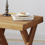 Farmhouse Acacia Wood Side Table - NH424403