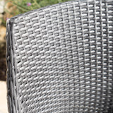 Outdoor Wicker Dining Chairs with Water Resistant Cushions (Set of 2) - NH064203