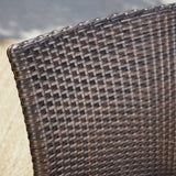 Outdoor Wicker Armless Stack Chairs With Aluminum Frame - NH132103