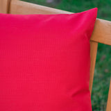 Outdoor Red Water Resistant Rectangular Throw Pillow - NH859203