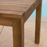 Outdoor Expandable Teak Finished Acacia Wood Dining Table - NH155303