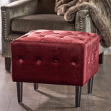 Tufted New Velvet Ottoman - NH791203