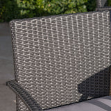 Outdoor 9 Piece Wicker Dining Set with Water Resistant Cushions - NH819303