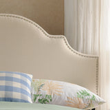 Studded Border Fabric Queen/Full Headboard - NH419892