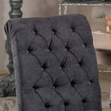 Dark Grey Linen Dining Chair (Set of 2) - NH106112