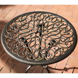 Dark Gold Cast Aluminum 3-piece Bistro Set - NH932232