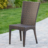 Outdoor Multibrown Wicker 3pc Bistro Set - NH696592