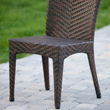 Outdoor Multibrown Wicker 3pc Bistro Set - NH696592