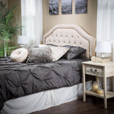 Queen Tufted Adjustable Fabric Headboard - NH498832