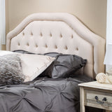 Queen Tufted Adjustable Fabric Headboard - NH498832