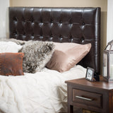 Queen/Full Brown Leather Headboard - NH998832