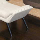 Tufted Fabric Ottoman Footstool - NH613932