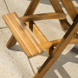 Outdoor 30-Inch Foldable Acacia Wood Bar Stool - NH595732