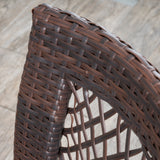 Outdoor 3pc Multibrown Wicker Bistro Set - NH618592