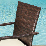 Outdoor 3-piece Wicker Bistro Set with Cushions - NH818592