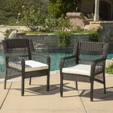 Outdoor Wicker Dining Chair with Cushion (Set of 2) - NH811692