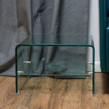 See Through Clear Waterfall Glass End Table - NH707692