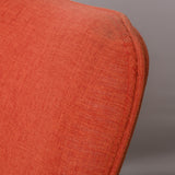 acantha Orange Fabric Contour Chair