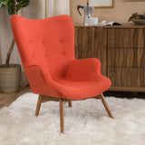 Mid Century Modern Contour Accent Lounge Chair - NH610792