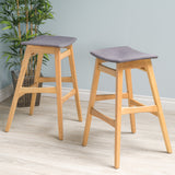 Mid Century Design 30-Inch Bar Stools (Set of 2) - NH979892