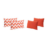 Outdoor Water Resistant Rectangular Throw Pillows - Set of 4 - NH030303