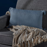 Fabric Tassel Rectangular Throw Pillow - NH577203