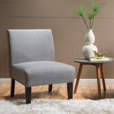 Contemporary Fabric Slipper Accent Chair - NH257992