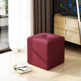 Modern Button Tufted Club Fabric Upholstered Ottoman - NH348303