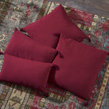 Fabric Tassel Square and Rectangular Throw Pillow - Set of 4 - NH641303