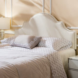 Studded Border Fabric Queen/Full Headboard - NH419892