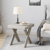 Farmhouse Acacia Wood Side Table - NH424403