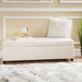 Tufted Fabric Storage Ottoman Bench - NH988892