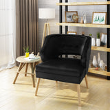 Mid Century Modern Velvet Accent Chair - NH630403